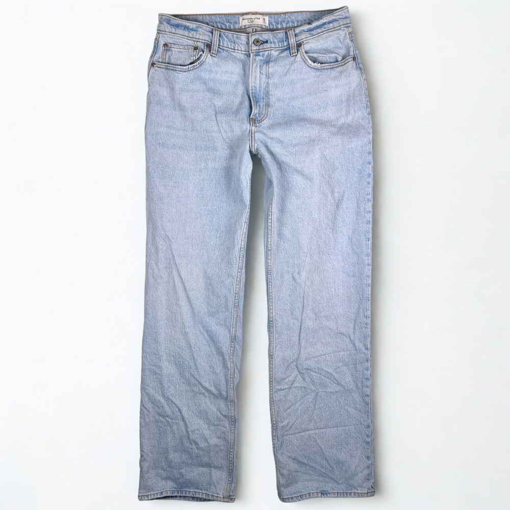 Abercrombie & Fitch Jeans 28 8 L 90s Baggy Low Rise Wide Leg Slouchy Y2K Long
